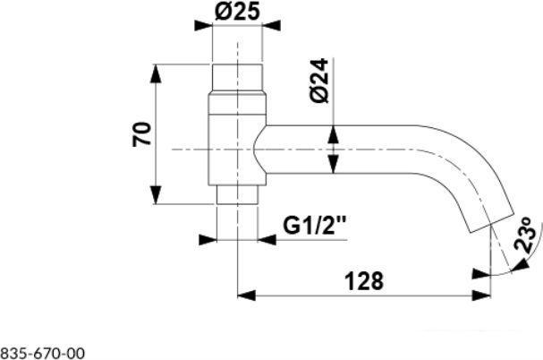 Излив Armatura Moza 835-670-81 - фото