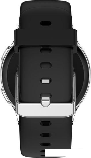 Умные часы Amazfit POP 3R (серебристый, с силиконовым ремешком) - фото