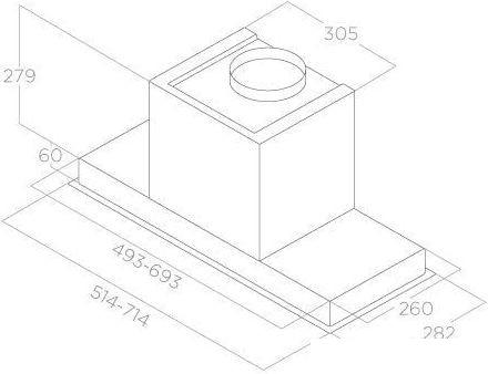 Кухонная вытяжка Elica Advance BL MAT/A/72 PRF0184107 - фото