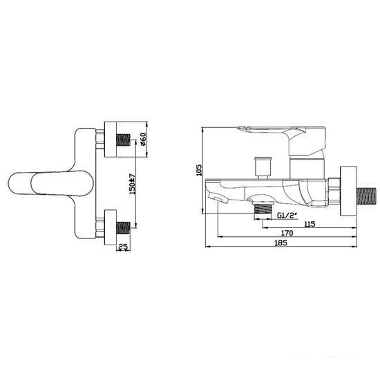 Смеситель Azario Leya AZ-15920501 - фото