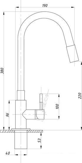 Смеситель Tsarsberg TSB-114-BL002 - фото