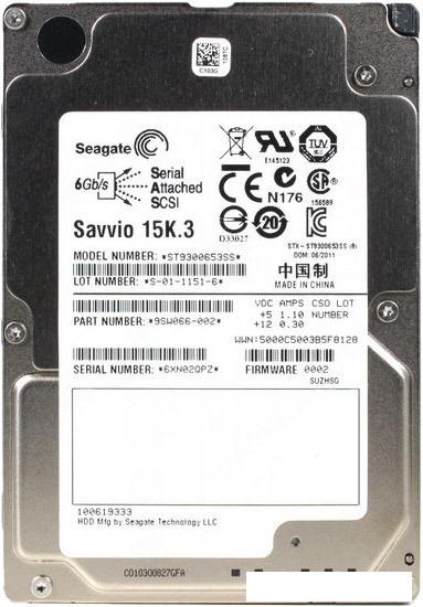 Жесткий диск Seagate Savvio 15K.3 300GB (ST9300653SS) - фото