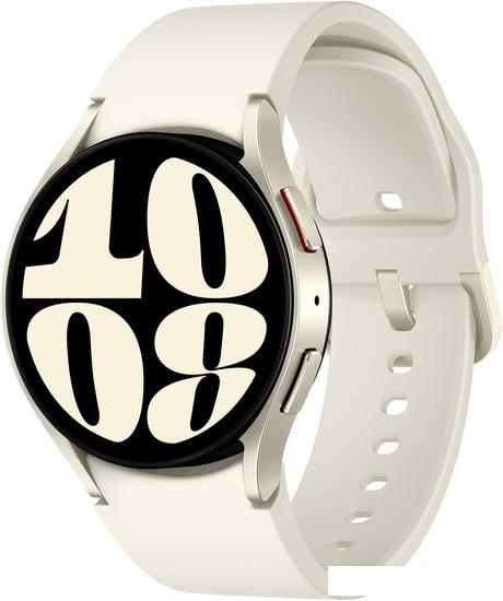 Умные часы Samsung Galaxy Watch6 40 мм (белое золото) - фото