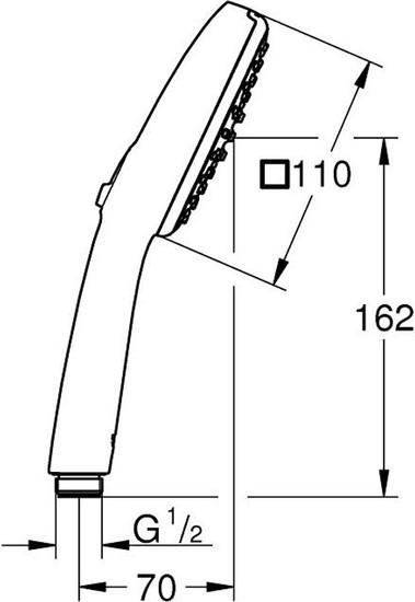 Душевая лейка Grohe Tempesta Cube 26746003 - фото