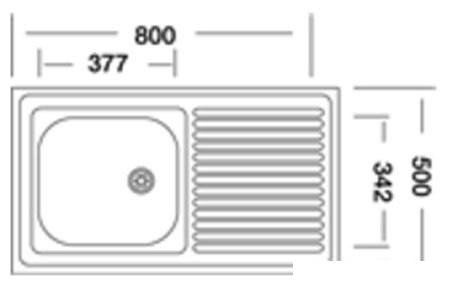 Кухонная мойка КромРус S 416 RUS - фото