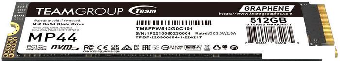 SSD Team MP44 512GB TM8FPW512G0C101 - фото