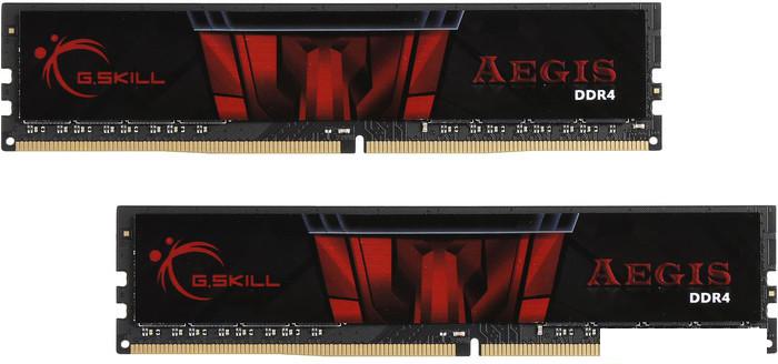 Оперативная память G.Skill Aegis 2x8GB DDR4 PC4-24000 F4-3000C16D-16GISB - фото