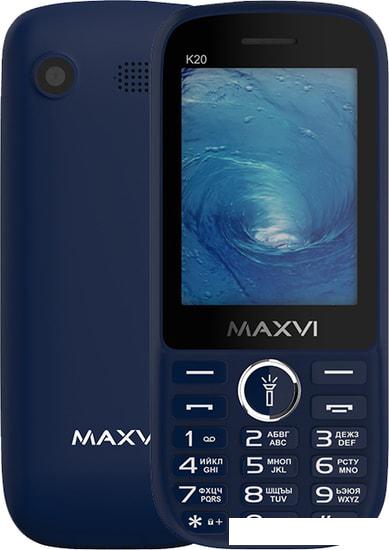 Мобильный телефон Maxvi K20 (синий) - фото