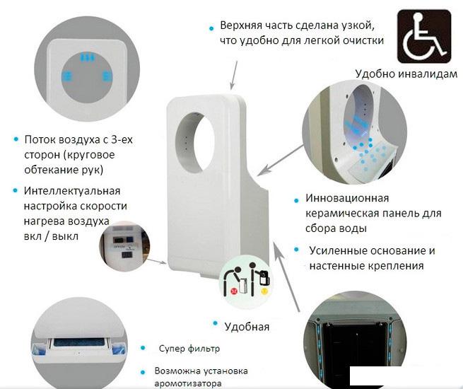 Сушилка для рук Ksitex M-5555 JET - фото