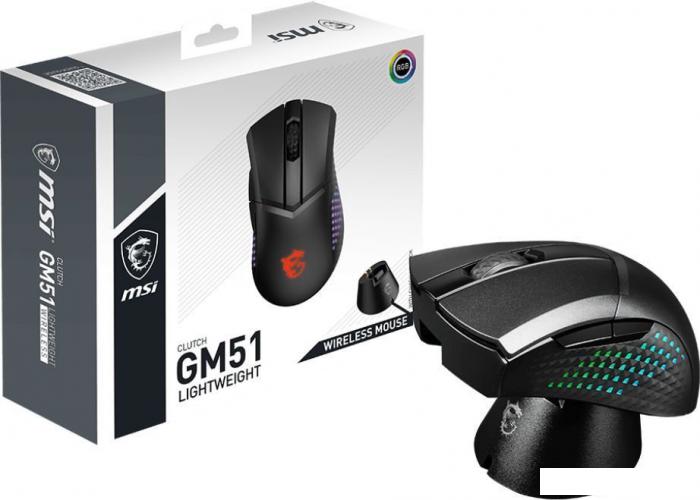 Игровая мышь MSI Clutch GM51 Lightweight Wireless - фото