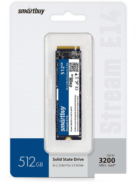 SSD SmartBuy Stream E14 512GB SBSSD512-STE14-M2P3 - фото