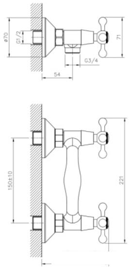 Смеситель Decoroom DR54055 - фото