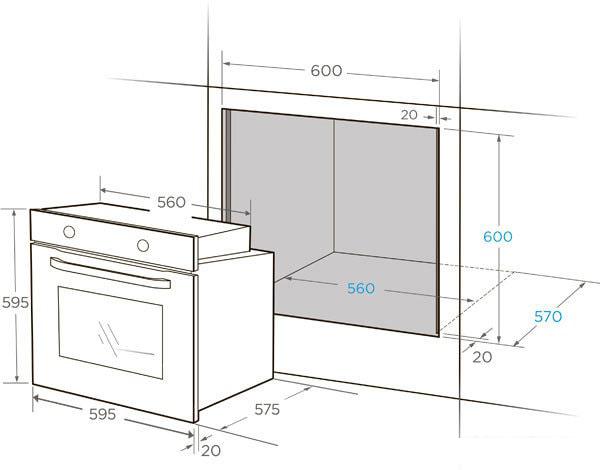 Духовой шкаф Midea MO 581DB RI-B - фото