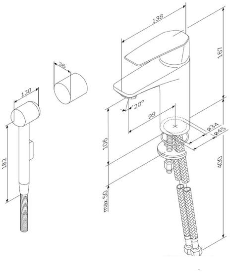 Смеситель AM.PM Gem F90A03000 - фото