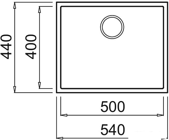 Кухонная мойка Elleci Quadra 105 Undermount Bianco Antico 62 - фото