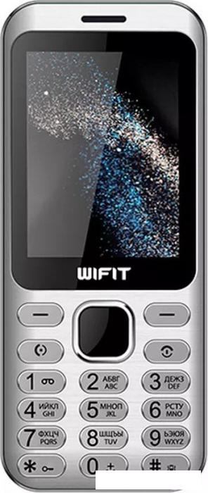 Кнопочный телефон Wifit Wiphone F2 (серебристый) - фото