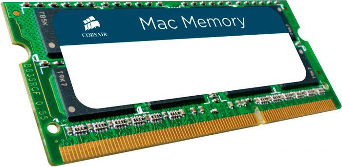 Оперативная память Corsair Mac Memory 4GB DDR3 SO-DIMM PC3-8500 (CMSA4GX3M1A1066C7) - фото