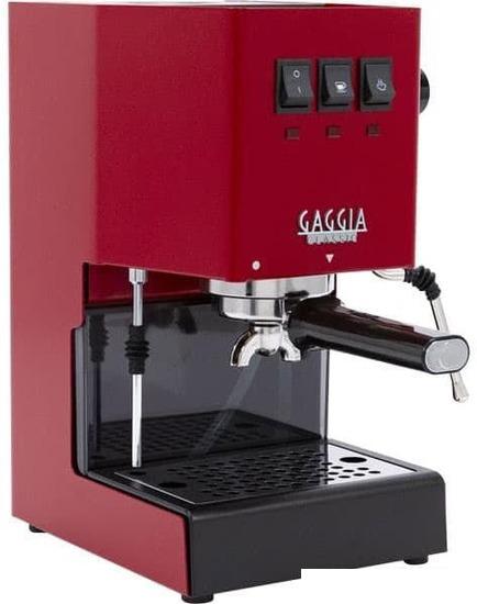 Рожковая помповая кофеварка Gaggia Classic Evo Red 9481/12 - фото