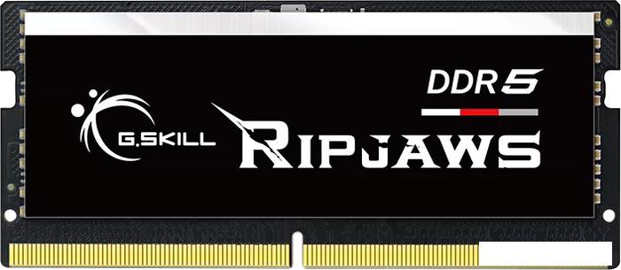 Оперативная память G.Skill Ripjaws 16ГБ DDR5 SODIMM 4800МГц F5-4800S4039A16GX1-RS - фото