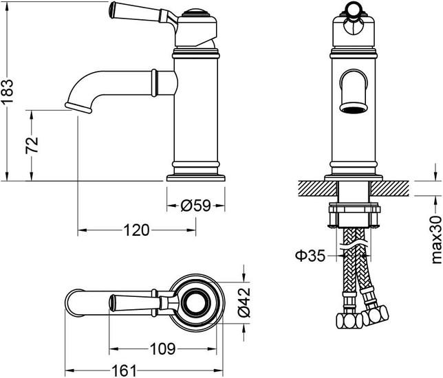 Смеситель Aquatek Классика AQ1510PG - фото