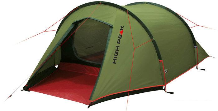 Треккинговая палатка High Peak Kite2 LW (Pesto/красный) - фото
