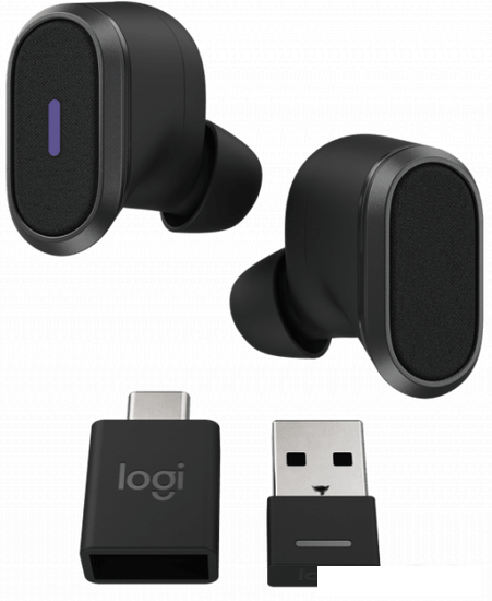 Наушники Logitech Zone True Wireless (графит) - фото