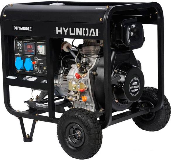 Дизельный генератор Hyundai DHY 6000LE - фото