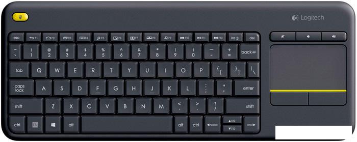 Клавиатура Logitech Wireless Touch Keyboard K400 Plus Black (920-007147) - фото