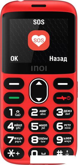 Мобильный телефон Inoi 118B (красный) - фото