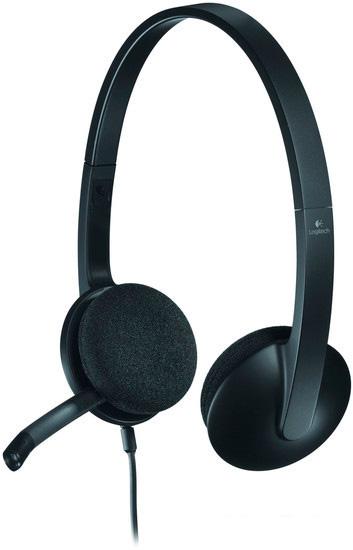 Наушники с микрофоном Logitech USB Headset H340 - фото