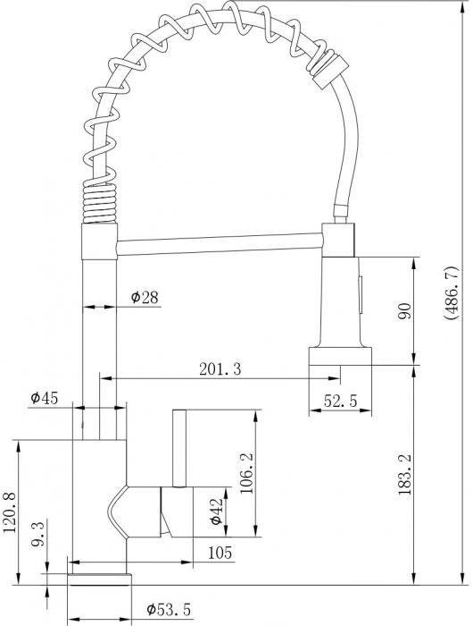 Смеситель Ekko E4801 - фото