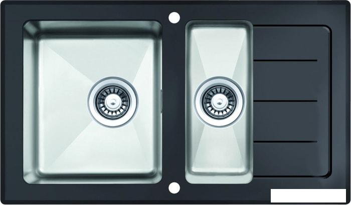 Кухонная мойка ZorG GS 7850-2 (черный)