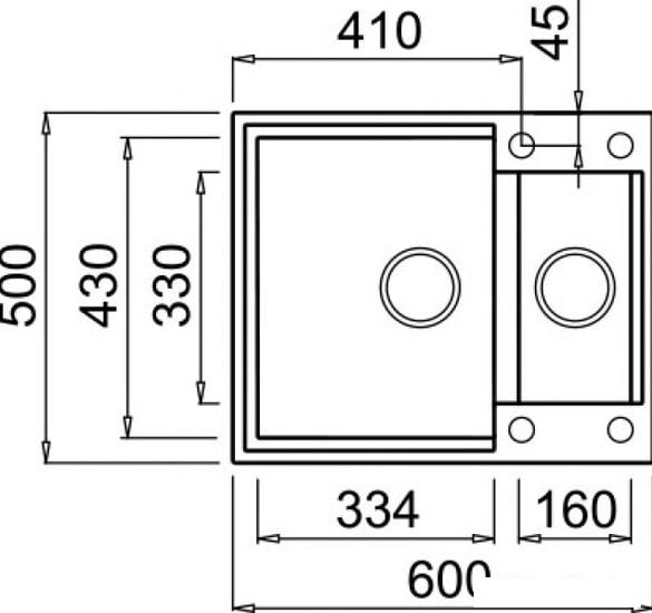 Кухонная мойка Elleci Easy 150 Cemento G48 - фото