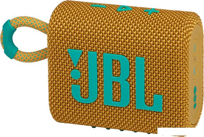 Беспроводная колонка JBL Go 3 (желтый) - фото