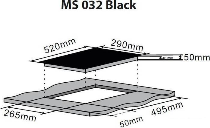 Варочная панель ZorG Technology MS 032 (черный) - фото