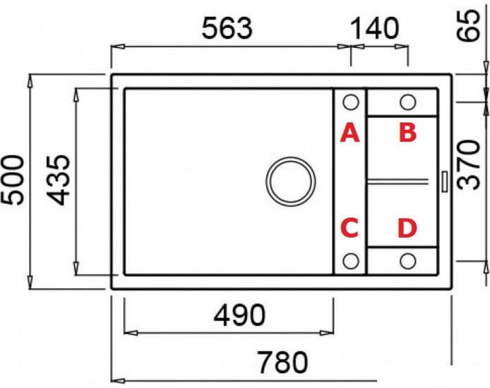 Кухонная мойка Elleci Unico 310 Black K86 LKU31086 - фото