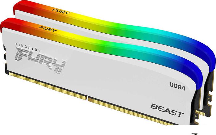 Оперативная память Kingston FURY Beast RGB SE 2x16ГБ DDR4 3200 МГц KF432C16BWAK2/32 - фото