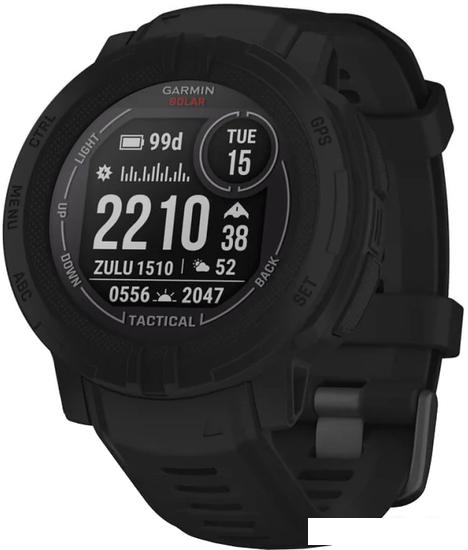 Умные часы Garmin Instinct 2 Solar Tactical Edition 45 мм (черный) - фото