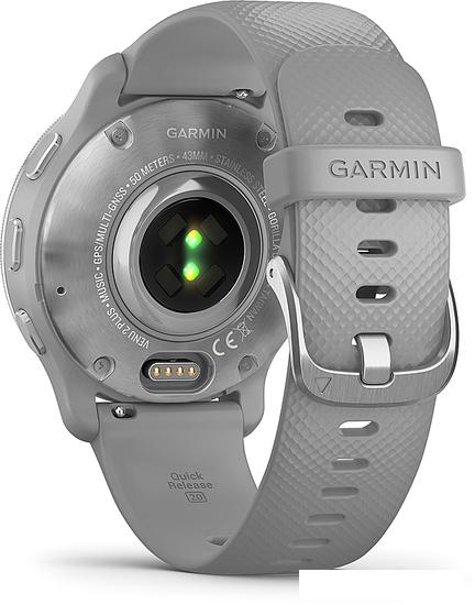 Умные часы Garmin Venu 2 Plus (серебристый/серый) - фото