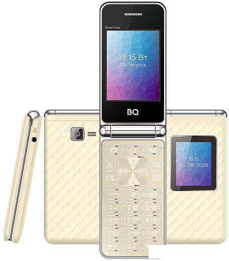 Смартфон BQ-Mobile BQ-2446 Dream Duo (бежевый) - фото