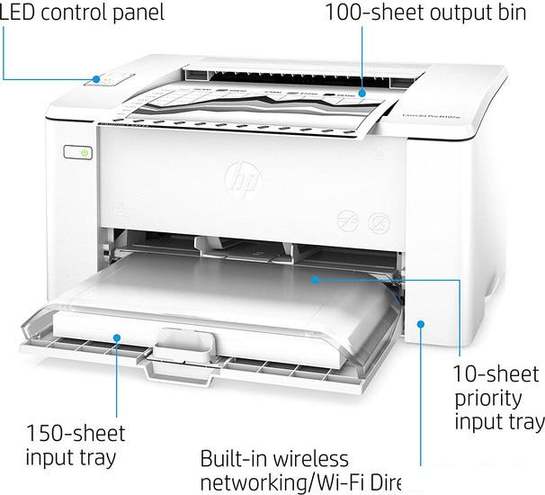 Принтер HP LaserJet Pro M102w [G3Q35A] - фото