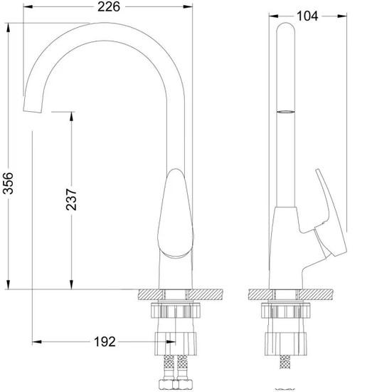 Смеситель Lemark Линара LM0405PGR - фото