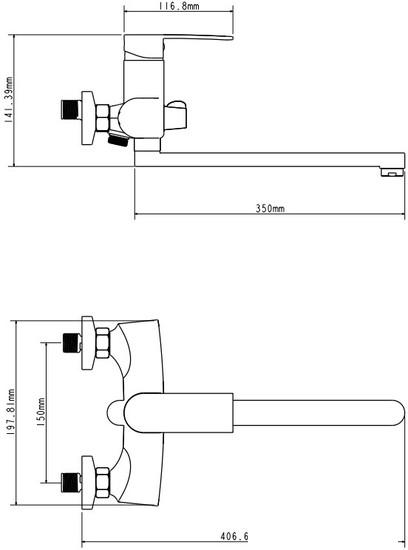 Смеситель Ekko E22151-8 - фото