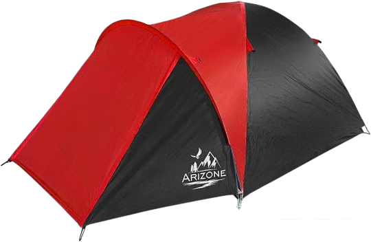 Кемпинговая палатка Arizone Element-3 (красный/черный) - фото