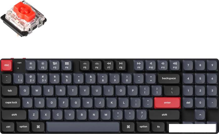 Клавиатура Keychron K13 Pro RGB K13P-H1-RU (Gateron Low Profile Red) - фото