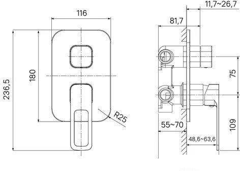 Смеситель IDDIS Slide SLISB00i68 - фото