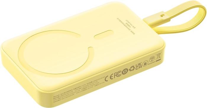 Внешний аккумулятор Baseus Magnetic Fast Charge Power Bank Type-C Edition 30W 10000mAh (желтый) - фото