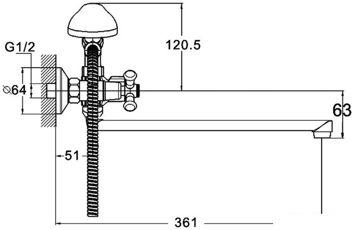 Смеситель G.Lauf QMT7-B722 - фото