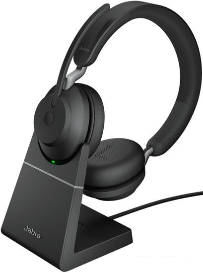 Наушники Jabra Evolve2 65 MS Stereo USB-A Desk (черный) - фото