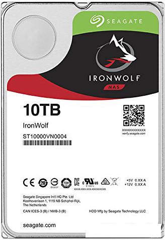 Жесткий диск Seagate Ironwolf 10TB [ST10000VN0004] - фото